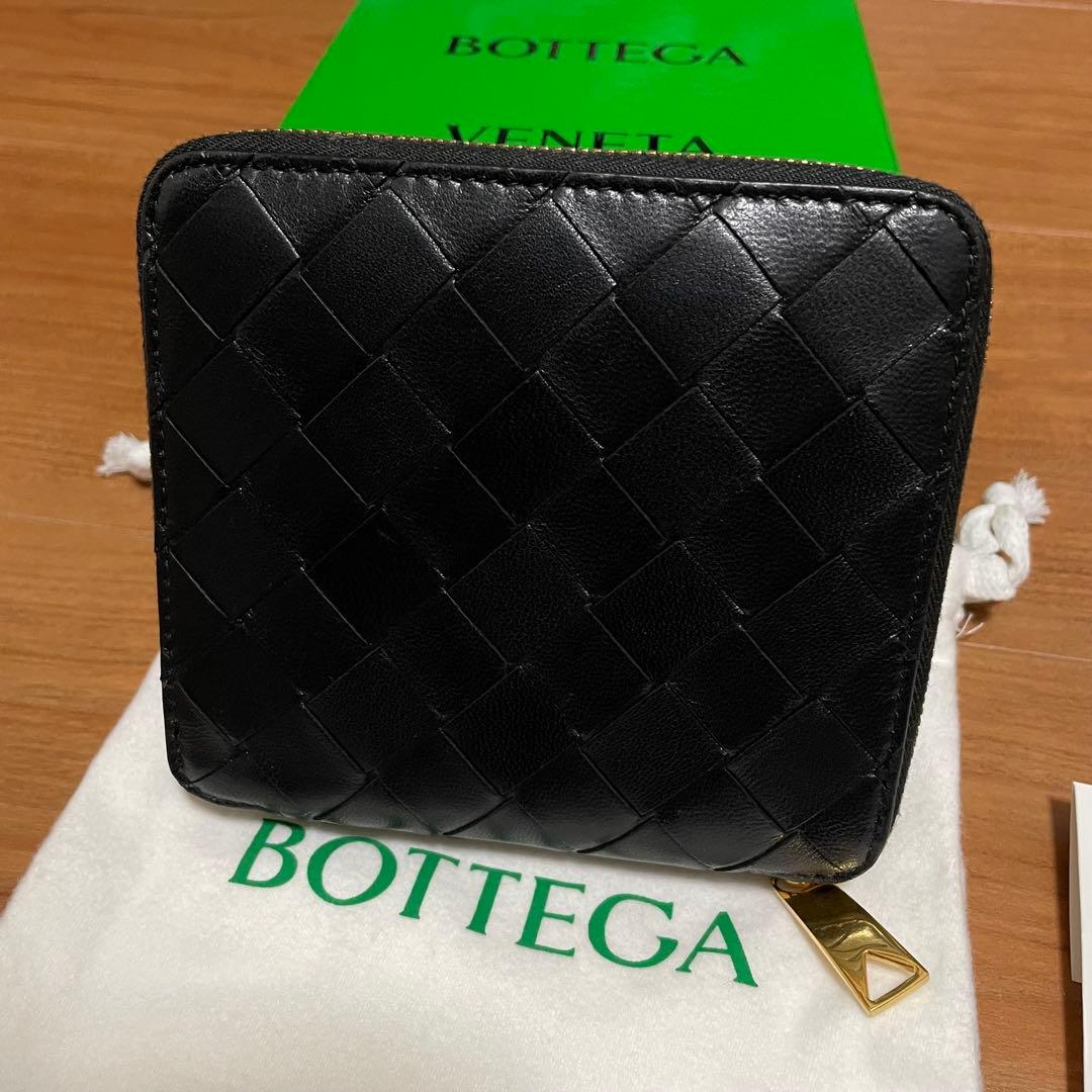 定価11万　新品　BOTTEGA VENETA ブラック ラウンドファスナー財布