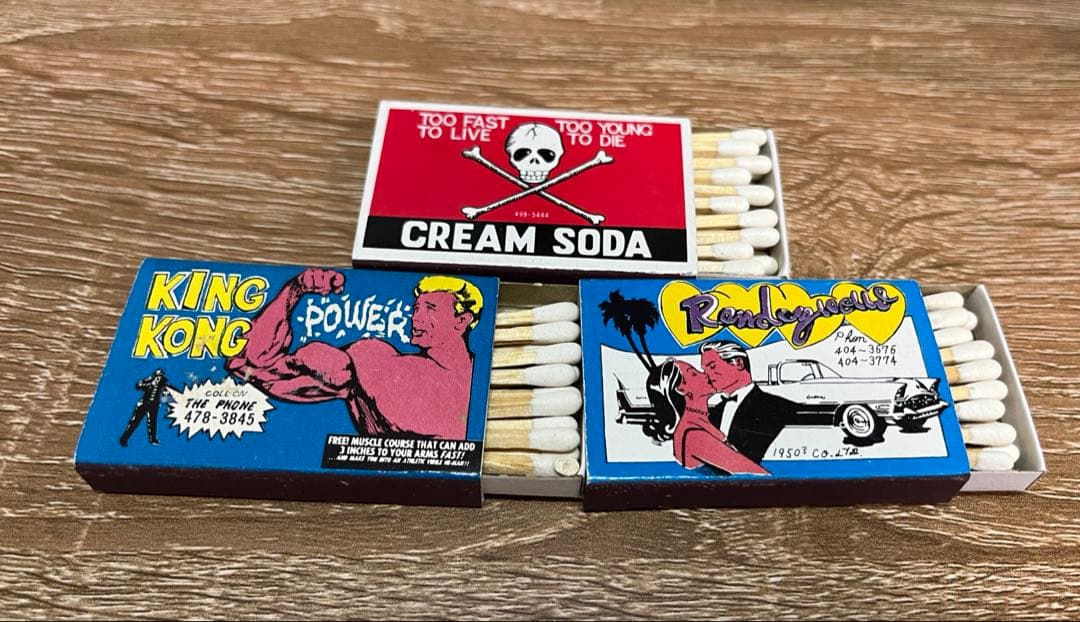 オ*ー様 CREAM SODA クリームソーダ マッチ箱 3種セット