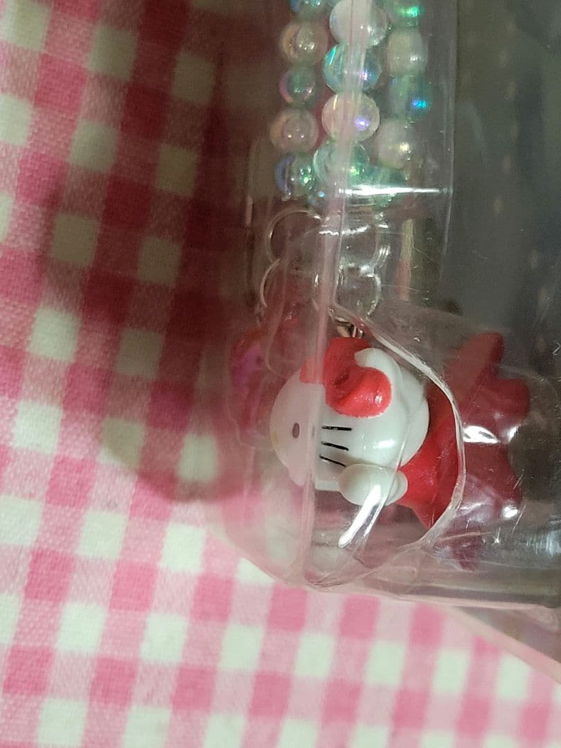 ⚠️箱つぶれあり◆キティ赤いべべ着たかわいい金魚　ストラップ2003年 　未開封