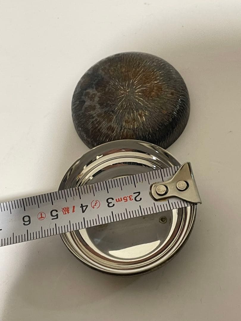 純銀　香合　小物入れ　約39g