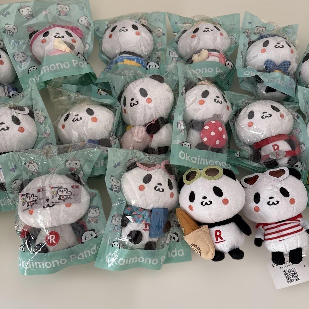 楽天パンダ　お買い物パンダ ぬいぐるみ 16体セット