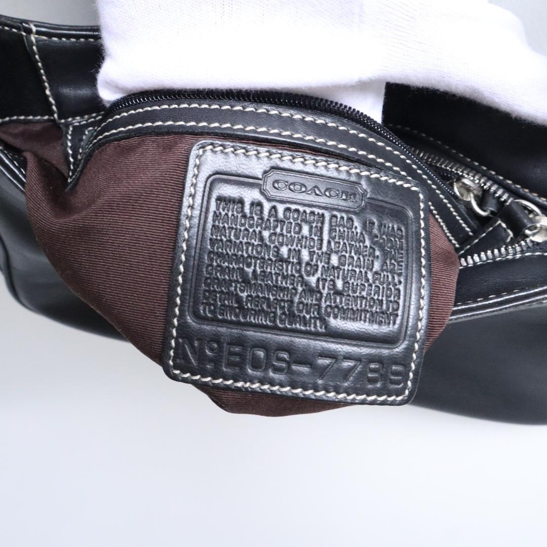 【極美品】COACH オールドコーチ ワンショルダーバッグ グラブタンレザー 黒