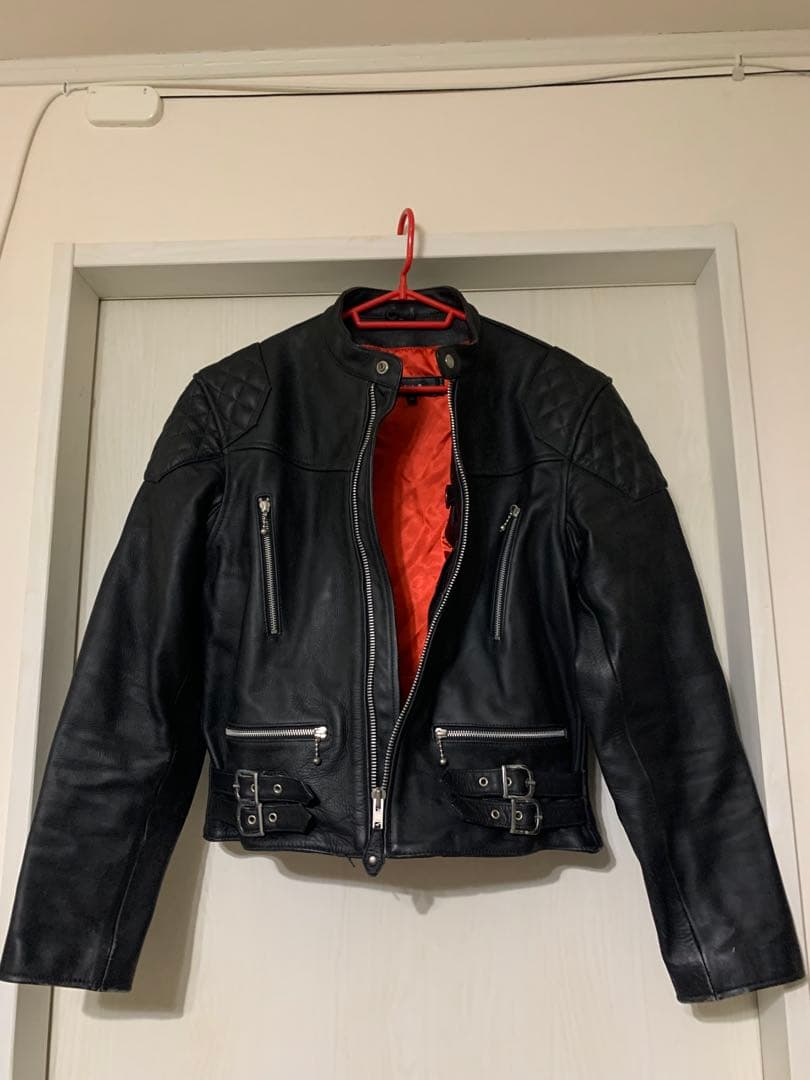 Liugoo Leathers ブラック レザージャケット 3L