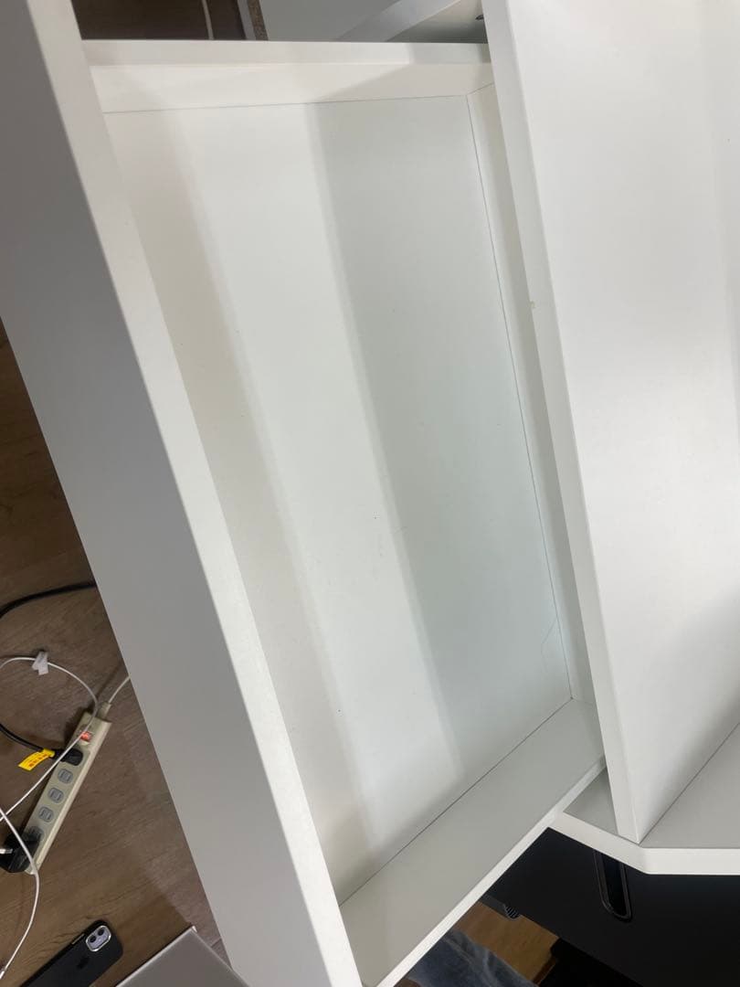 木製家具　受付台　ホワイト