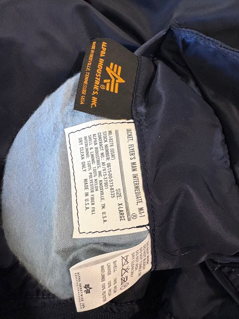 米国製 ALPHA アルファ L-2B フライトジャケット XLサイズ