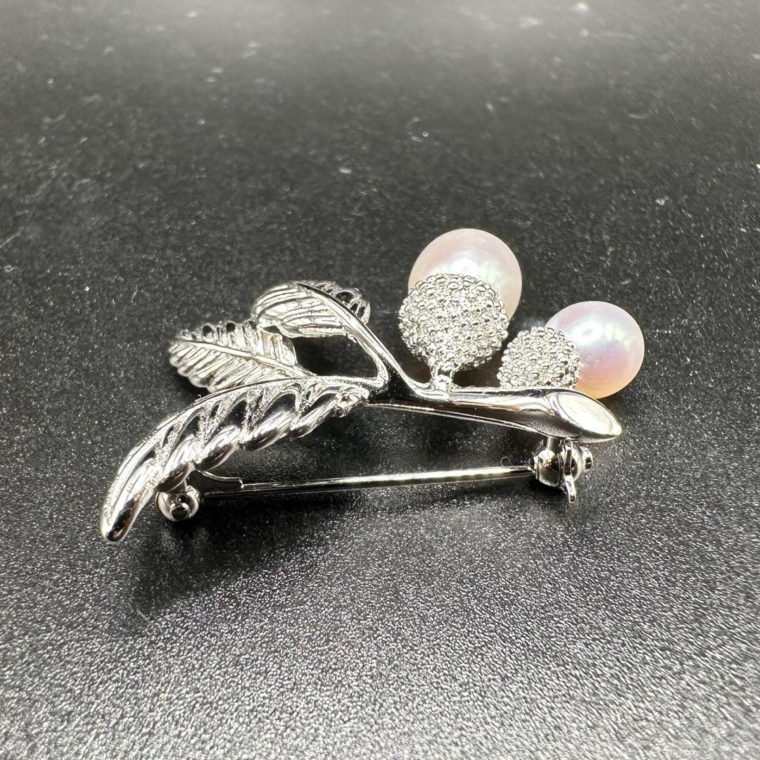 極美品✨　MIKIMOTO ミキモト　パール　ブローチ　どんぐり　希少　1352