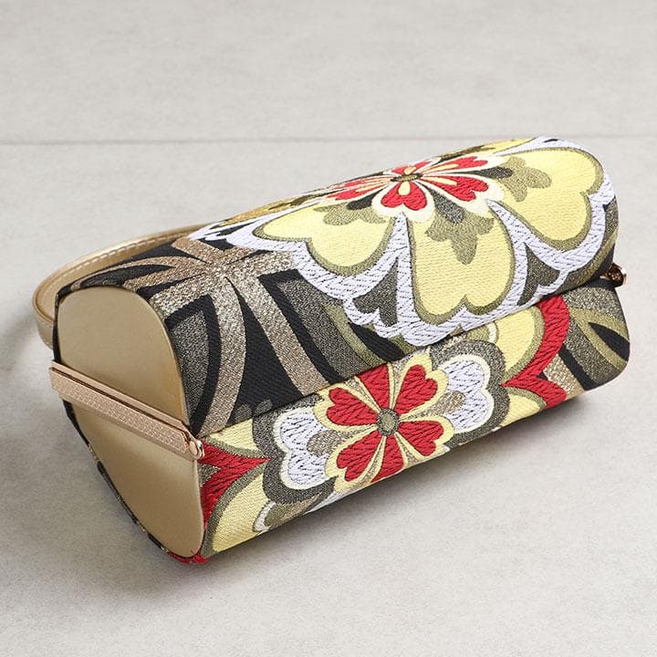 【新品】草履バッグセット モダン古典柄 帯地 　厚底草履　24cm　03090