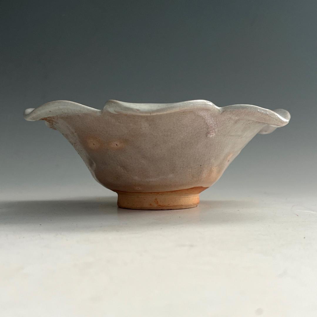 タ*カ様 萩焼 11客 菓子鉢 萩 輪花 百合花形向付 皿 茶道具 煎茶