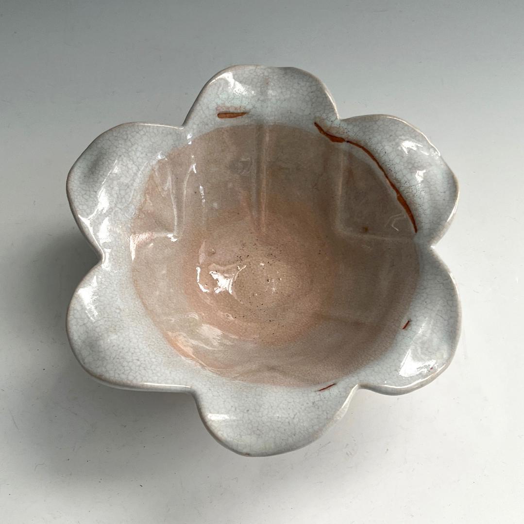 タ*カ様 萩焼 11客 菓子鉢 萩 輪花 百合花形向付 皿 茶道具 煎茶