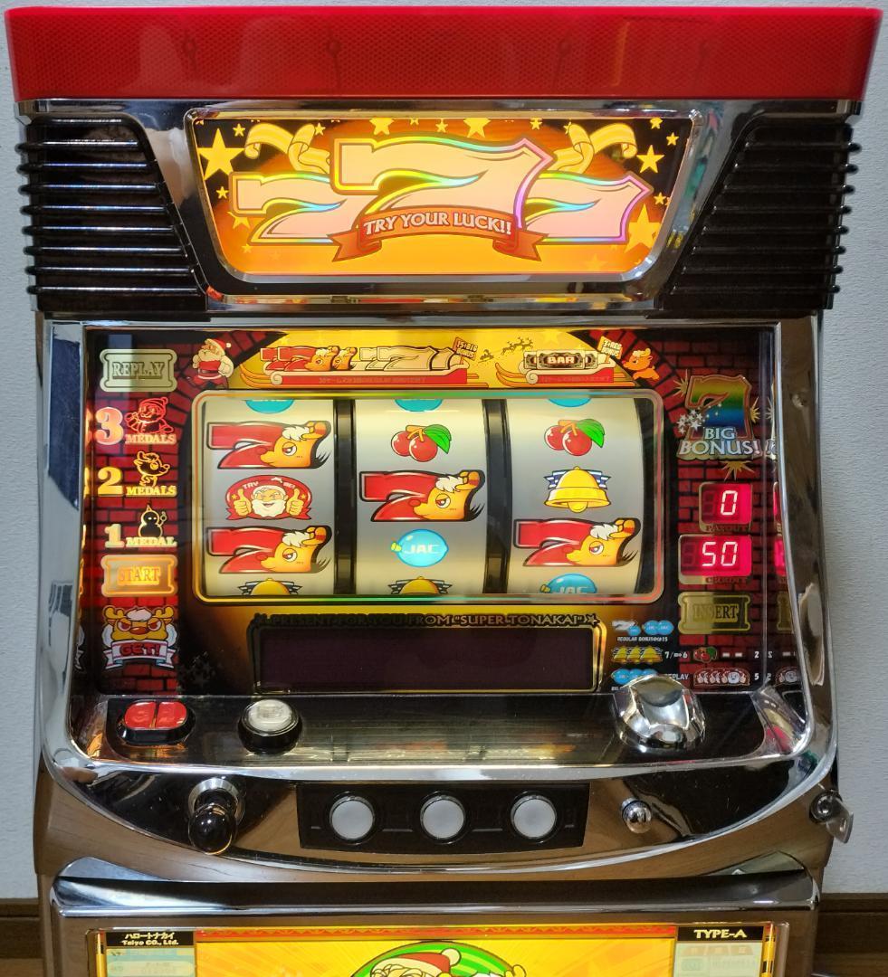 【パチスロ実機】タイヨー★ハローサンタスーパートナカイバージョン★不要機付