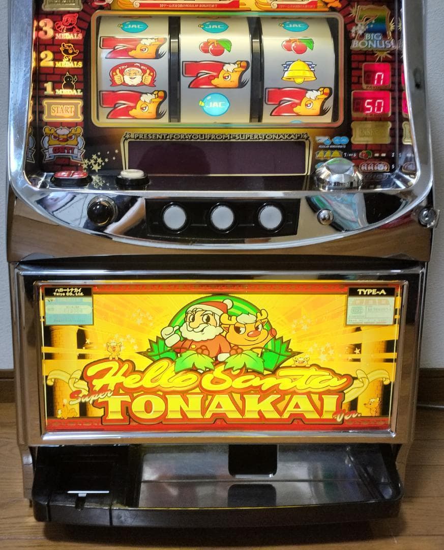 【パチスロ実機】タイヨー★ハローサンタスーパートナカイバージョン★不要機付