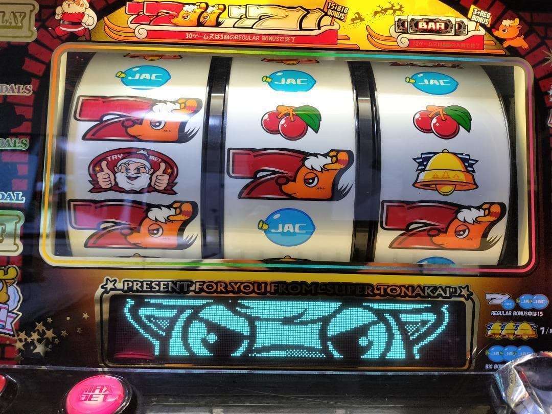 【パチスロ実機】タイヨー★ハローサンタスーパートナカイバージョン★不要機付