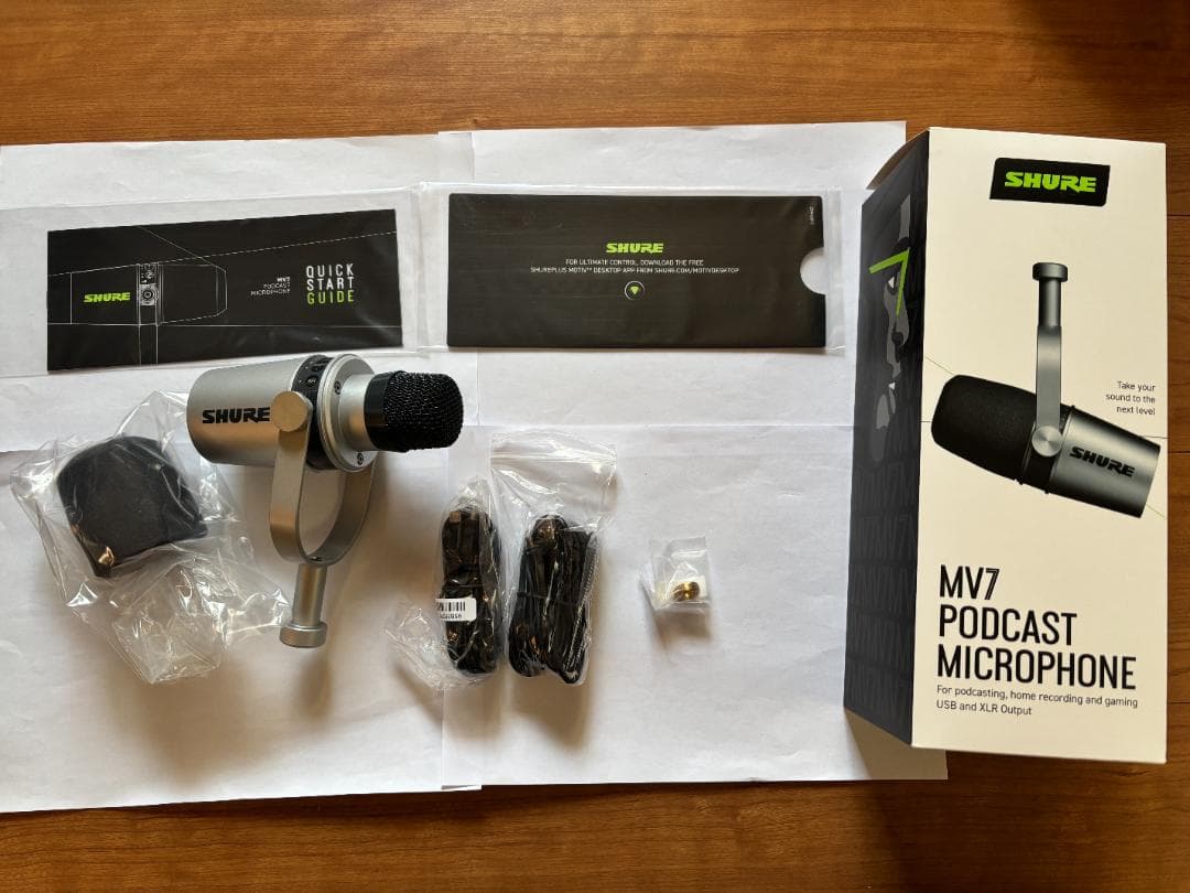 【匿名配送】 SHURE シュア MV7 ポッドキャストマイクロホン MV7-S