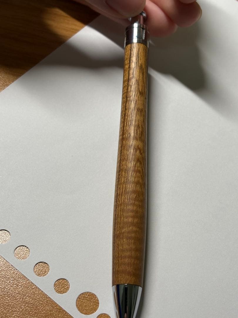 工房楔　欅の杢　固定式口金&スライドパイプ口金付き　アルミパイプ