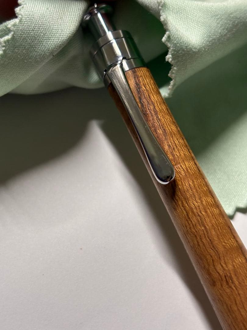 工房楔　欅の杢　固定式口金&スライドパイプ口金付き　アルミパイプ