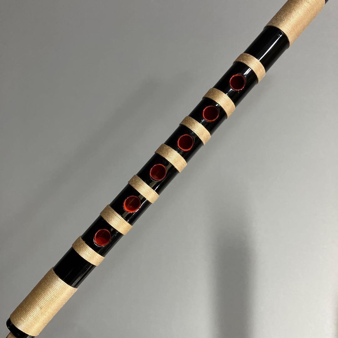 【 神楽笛（古典調篠笛、囃子笛）】MRK- 93　石見地方　和楽器　竹笛 　総巻