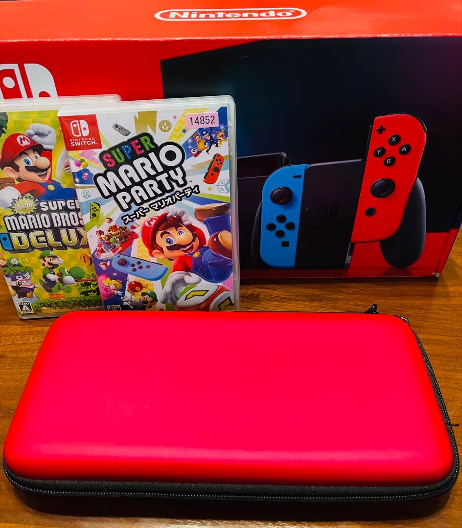 美品Nintendo Switch本体+ スーパーマリオ2本