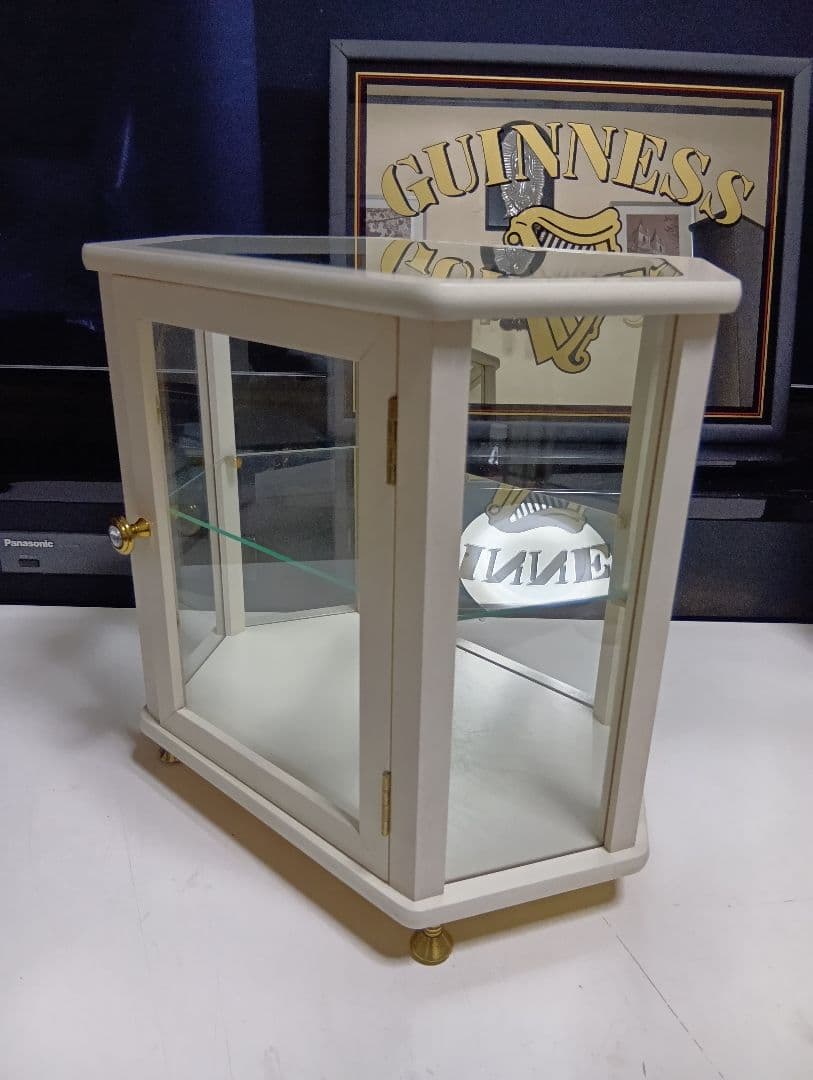 1980's　フランス　真鍮　金具　キュリオケース　テーブル　ディスプレイケース