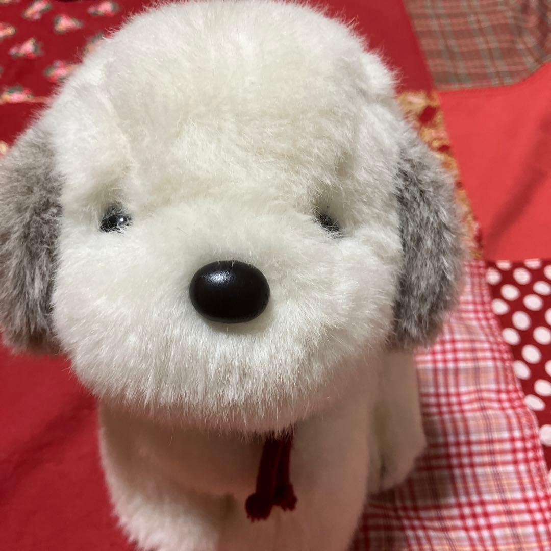 レトロぬいぐるみ犬うめ吉ぬいぐるみ　お座り犬　レトロ