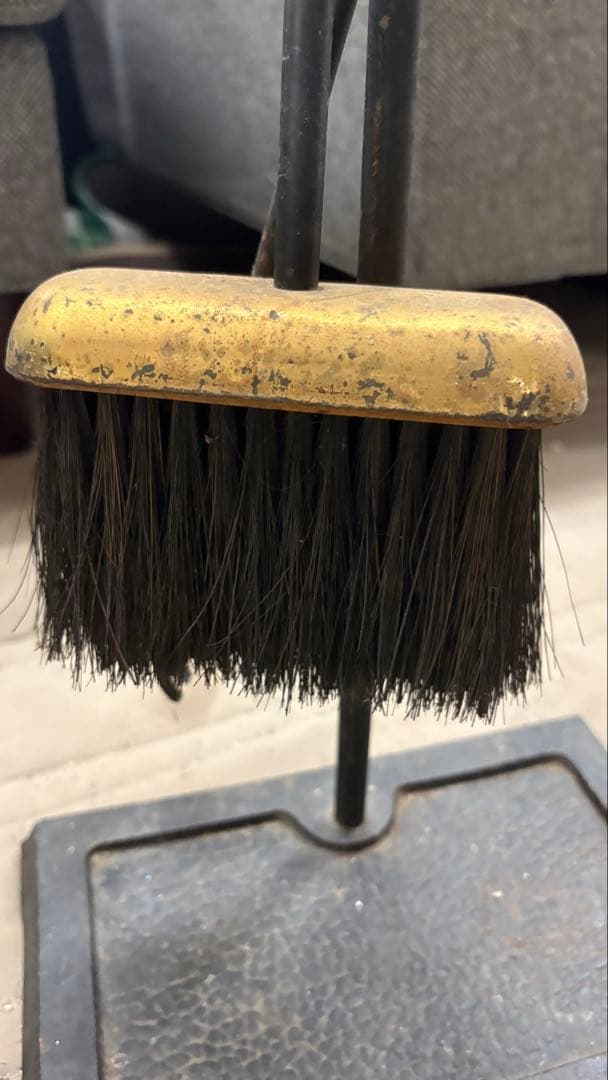 真鍮と鉄製の暖炉用ツールセット ファイヤーツールセット