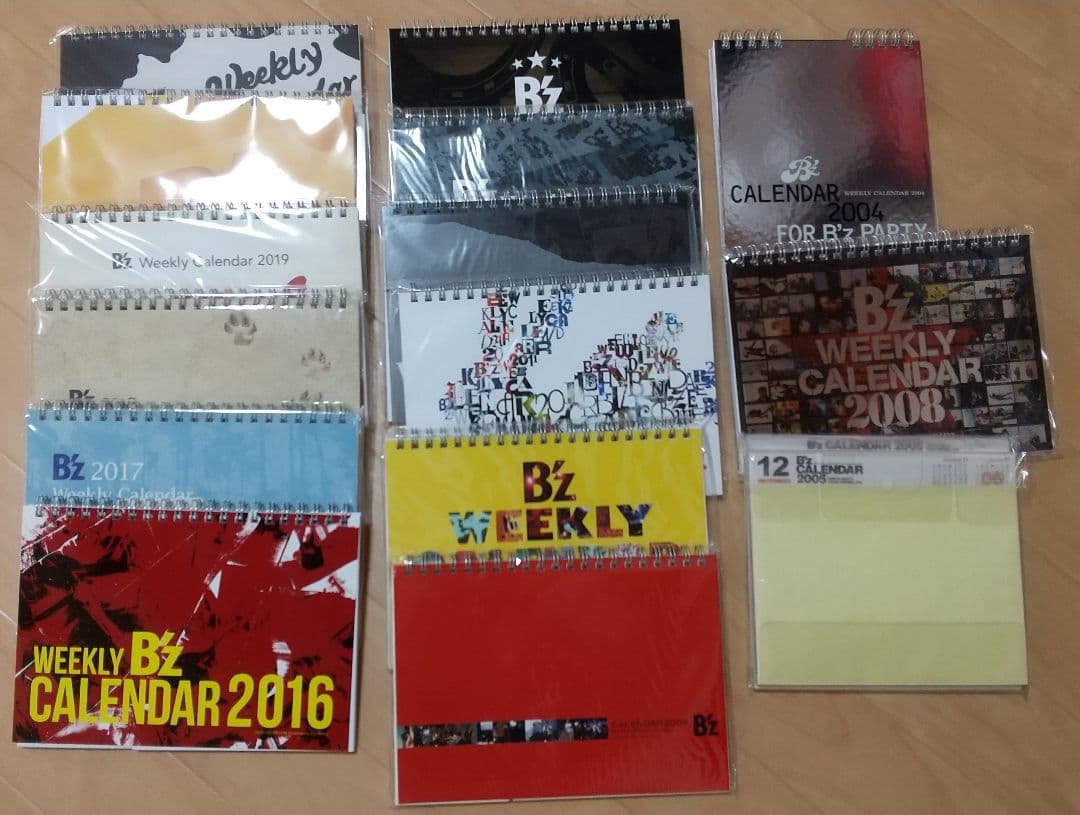 B'z ウィークリーカレンダー  週めくり 雑誌 付録 稲葉浩志 松本孝弘
