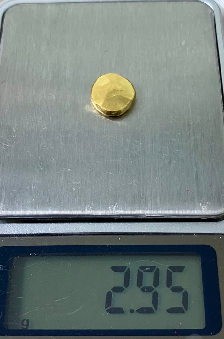 <やっちゃん> 小さな金塊メダル 成分分析済