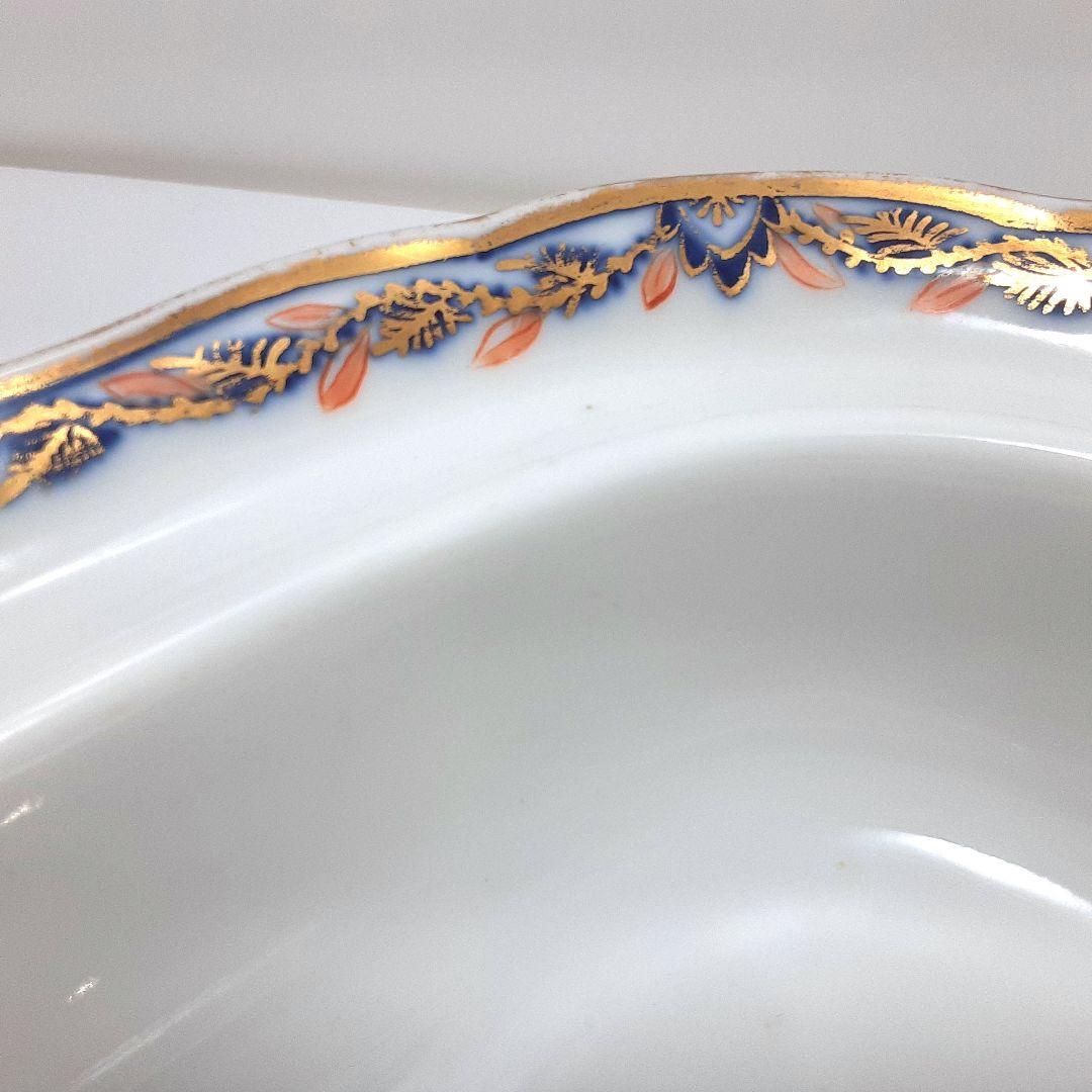 s144-2 オールドマイセン ボタン双剣 朱金オニオン ベジタブルボール　ma