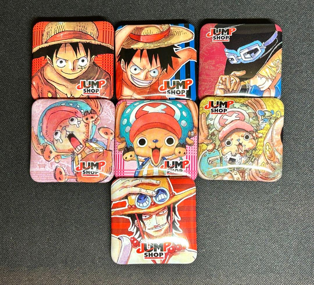 レア　ジャンプショップ 缶バッジ ワンピース　ルフィ　チョッパー　サボ　エース