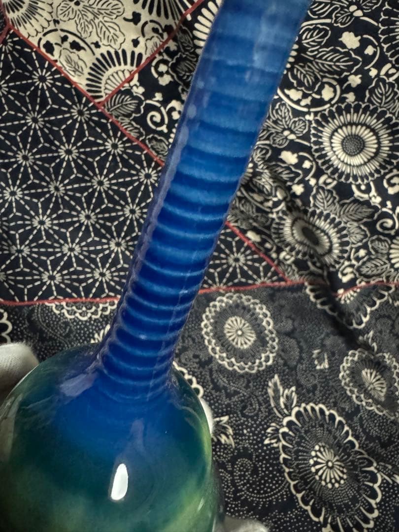 人間国宝　三代　徳田八十吉　(正彦銘) 花入