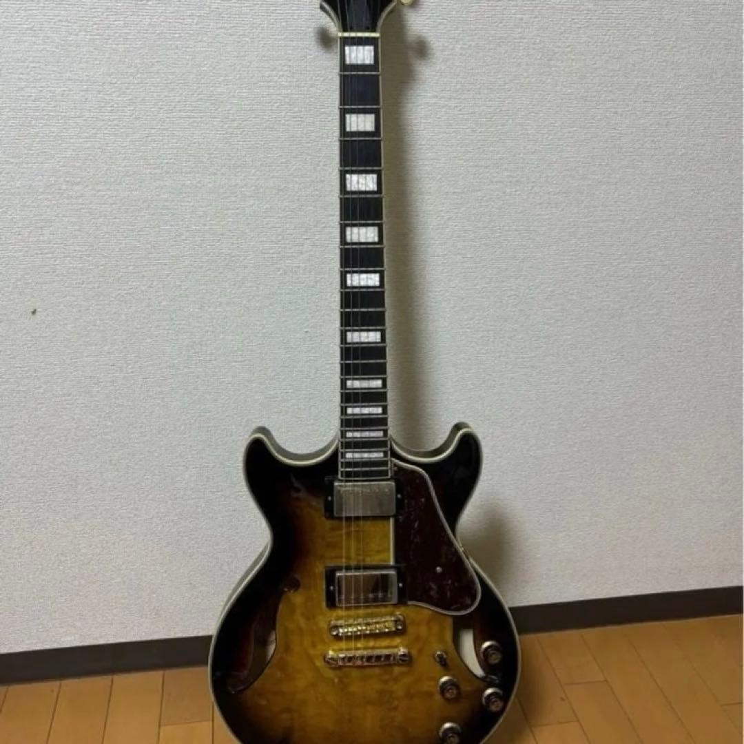 最終値下げIbanezセミアコ　AM93QM-AYS