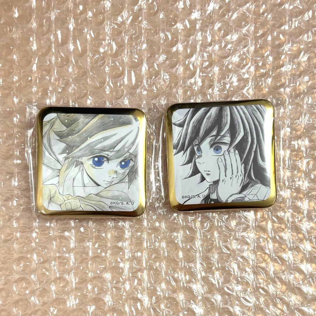 鬼滅の刃 ufotable DINING 鬼滅シアター スクエア缶バッジ 義勇