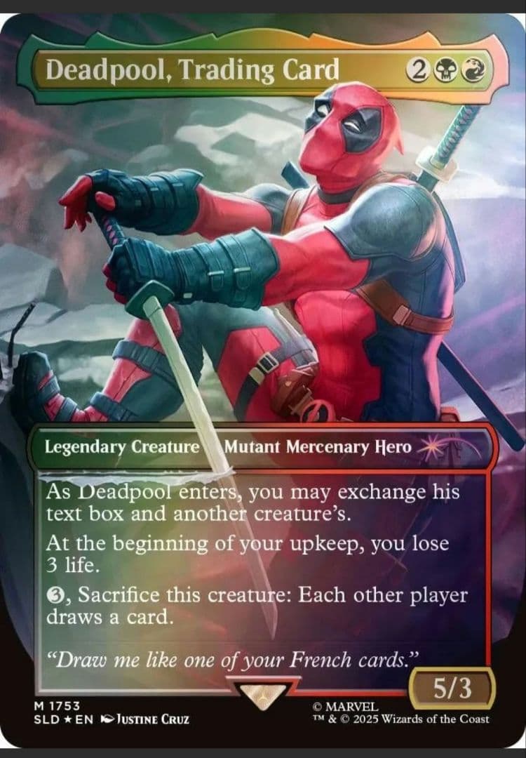 【新品未開封】Secret Lair x Deadpool MTG foil