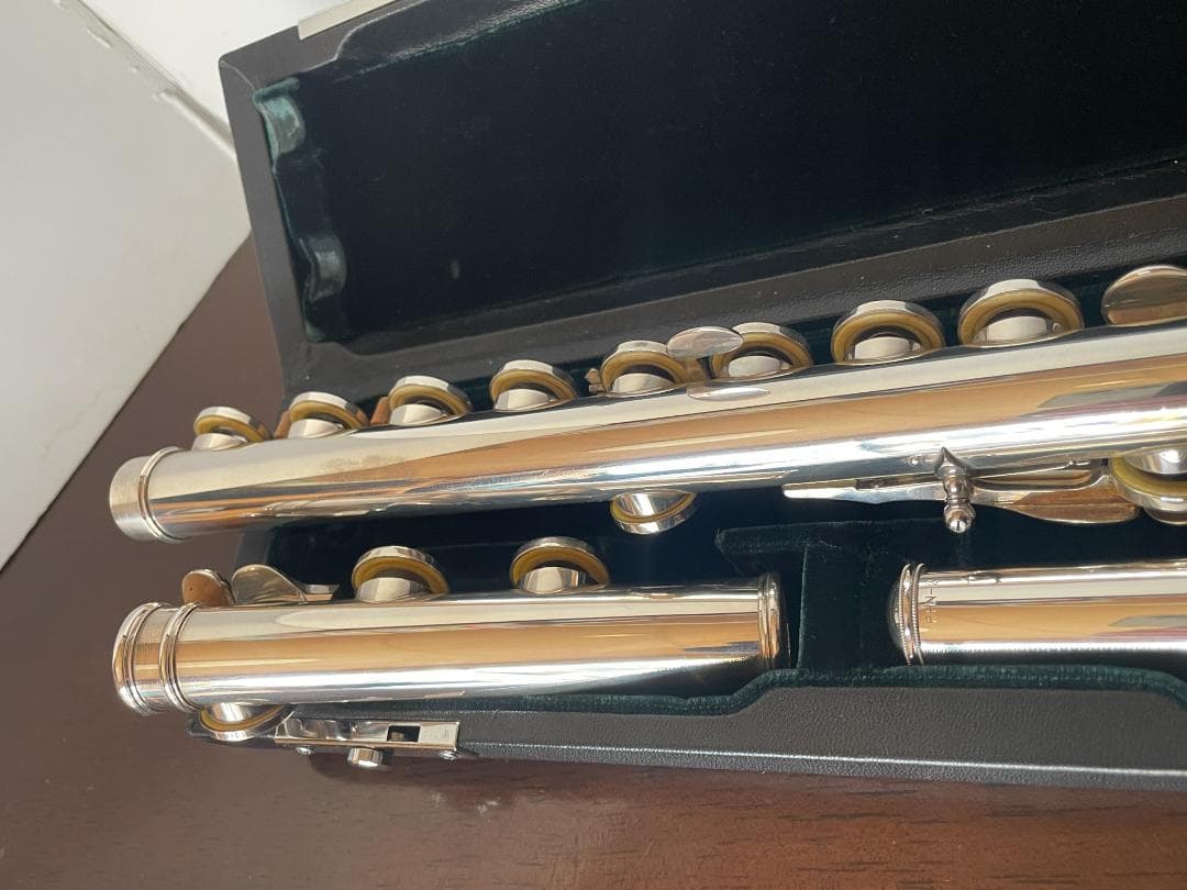 パール フルート 総銀製 マエスタ ソルダード インライン Ｅメカ付き
