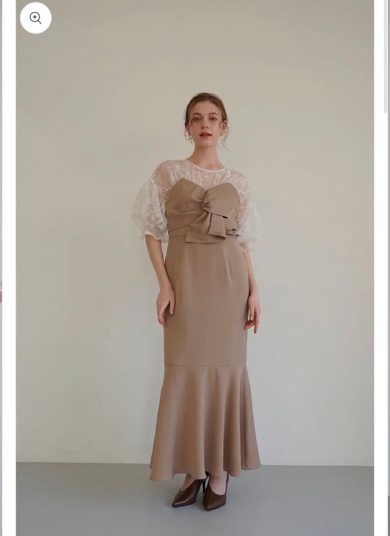 オリーブグリーン パーティードレス