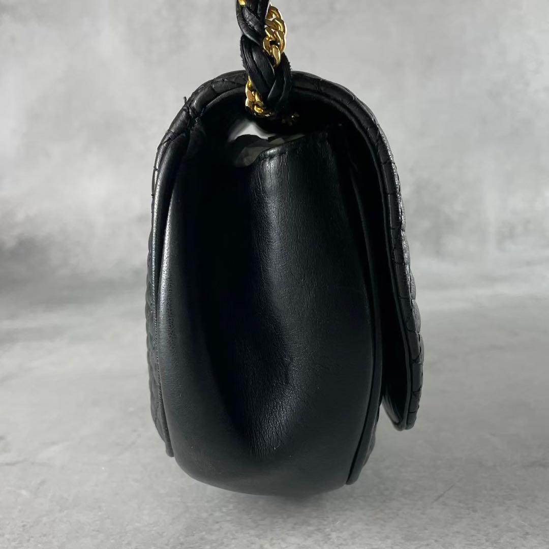 ezbuy様　バリー チェーン ショルダーバッグ キルティング レザー ブラック