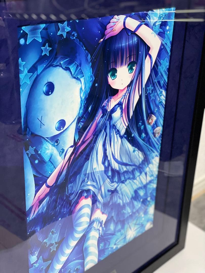 てぃんくる 版画 アールビバン BLU CIELO STELLATO　サイン入り