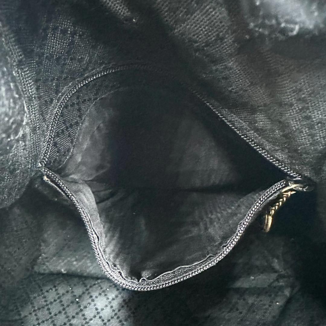 GUCCI グッチ バンブー 巾着 2way ハンドバッグ ショルダーバッグ 黒