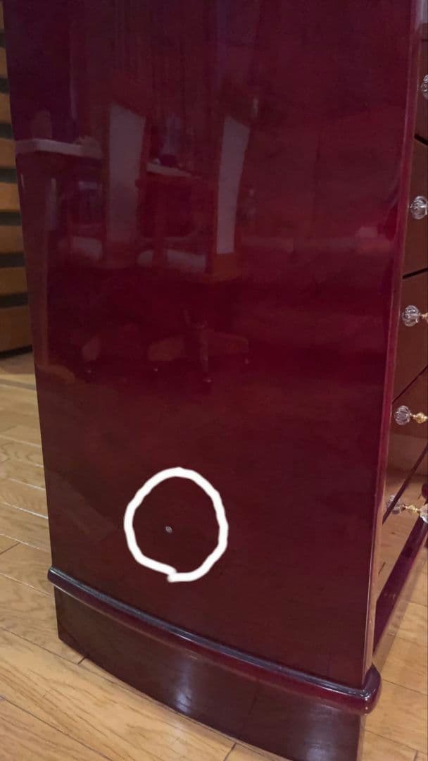 ジュエリーボックス 　チェスト　ワインレッド　三越