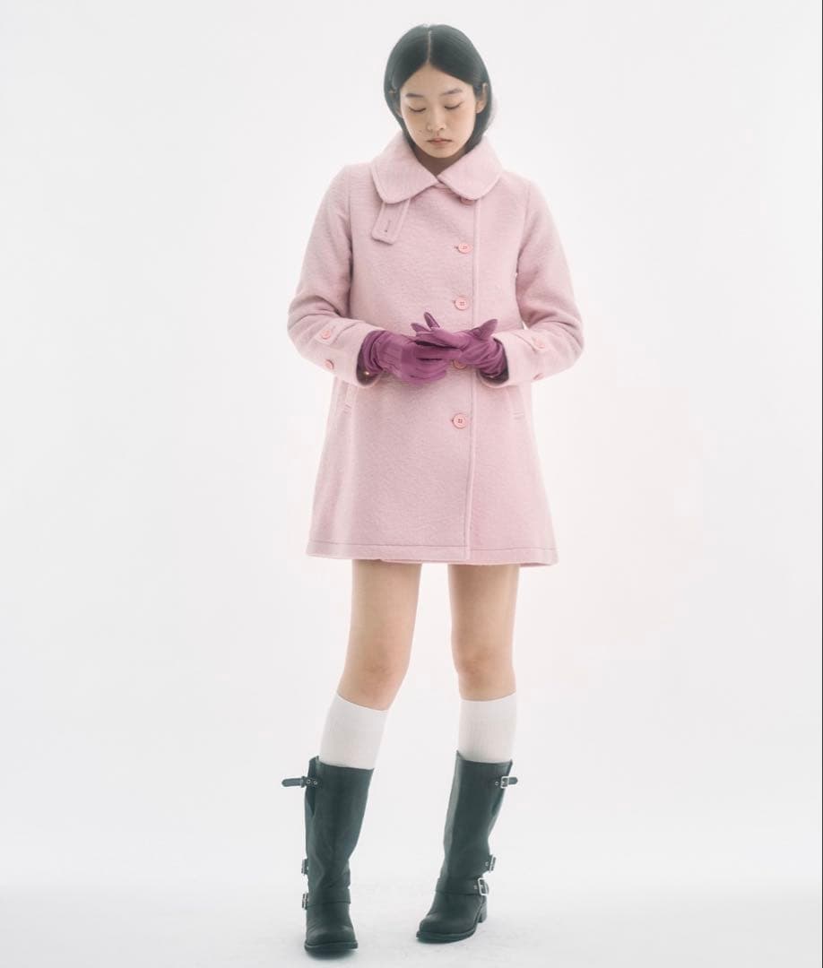 【完売品】fekete 2WAYラウンドカラーPコート