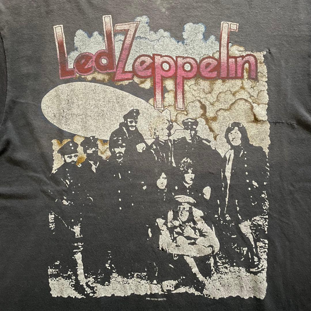 80s Led Zeppelin 極上 サンフェード USA製 シングルステッチ