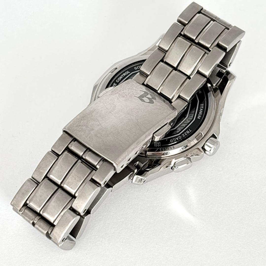 稼働 SEIKO ブライツ メンズ腕時計 ソーラー 電波 チタニウム デイト