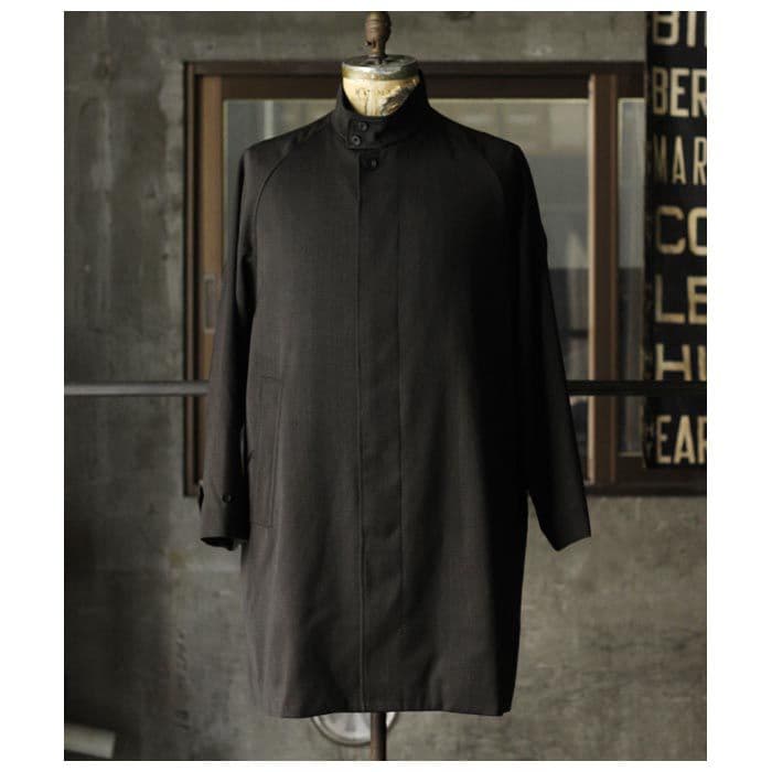 ジャケット・アウター ULTERIOR MELANGE WOOL HARRINGTON COAT