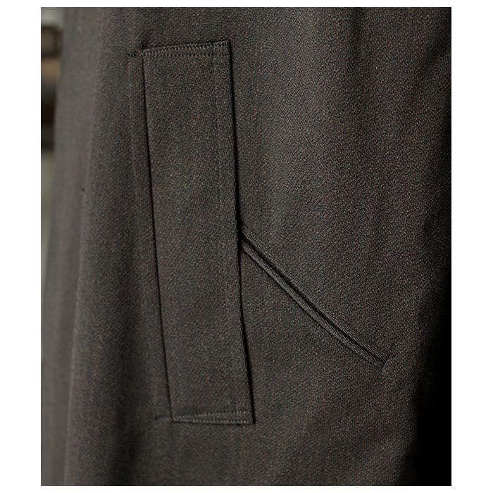 ジャケット・アウター ULTERIOR MELANGE WOOL HARRINGTON COAT