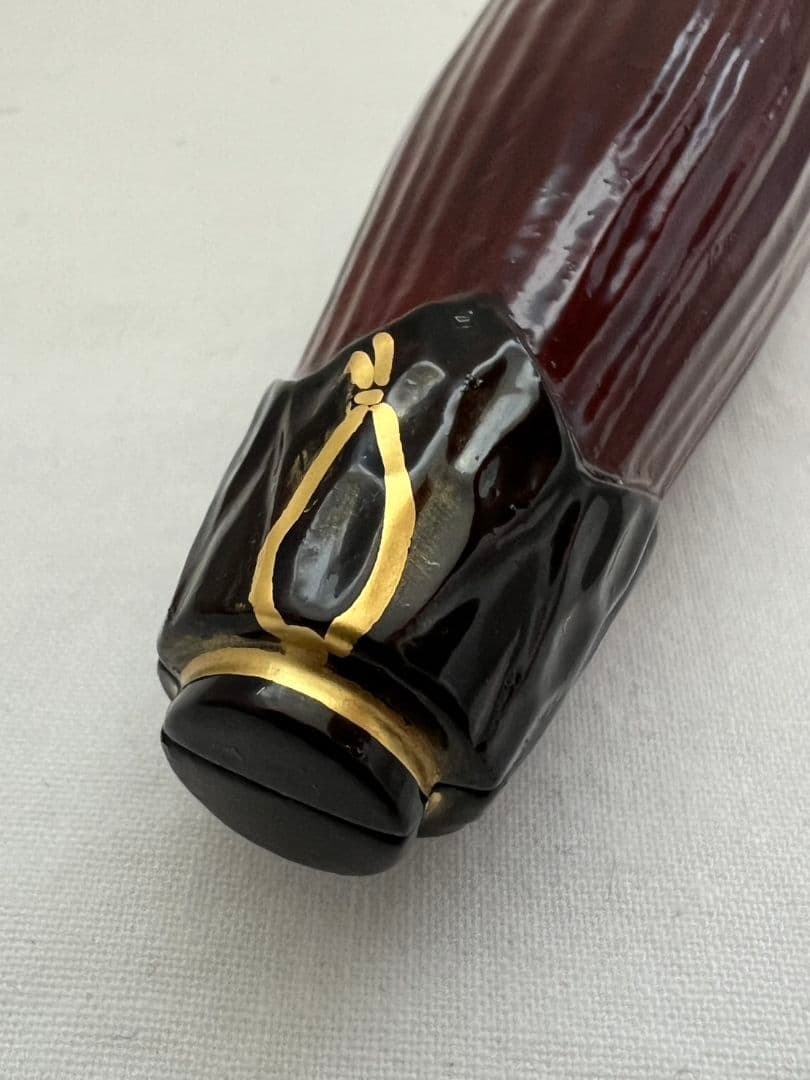 溜 一閑塗 傘香合 中村宗悦 茶道具