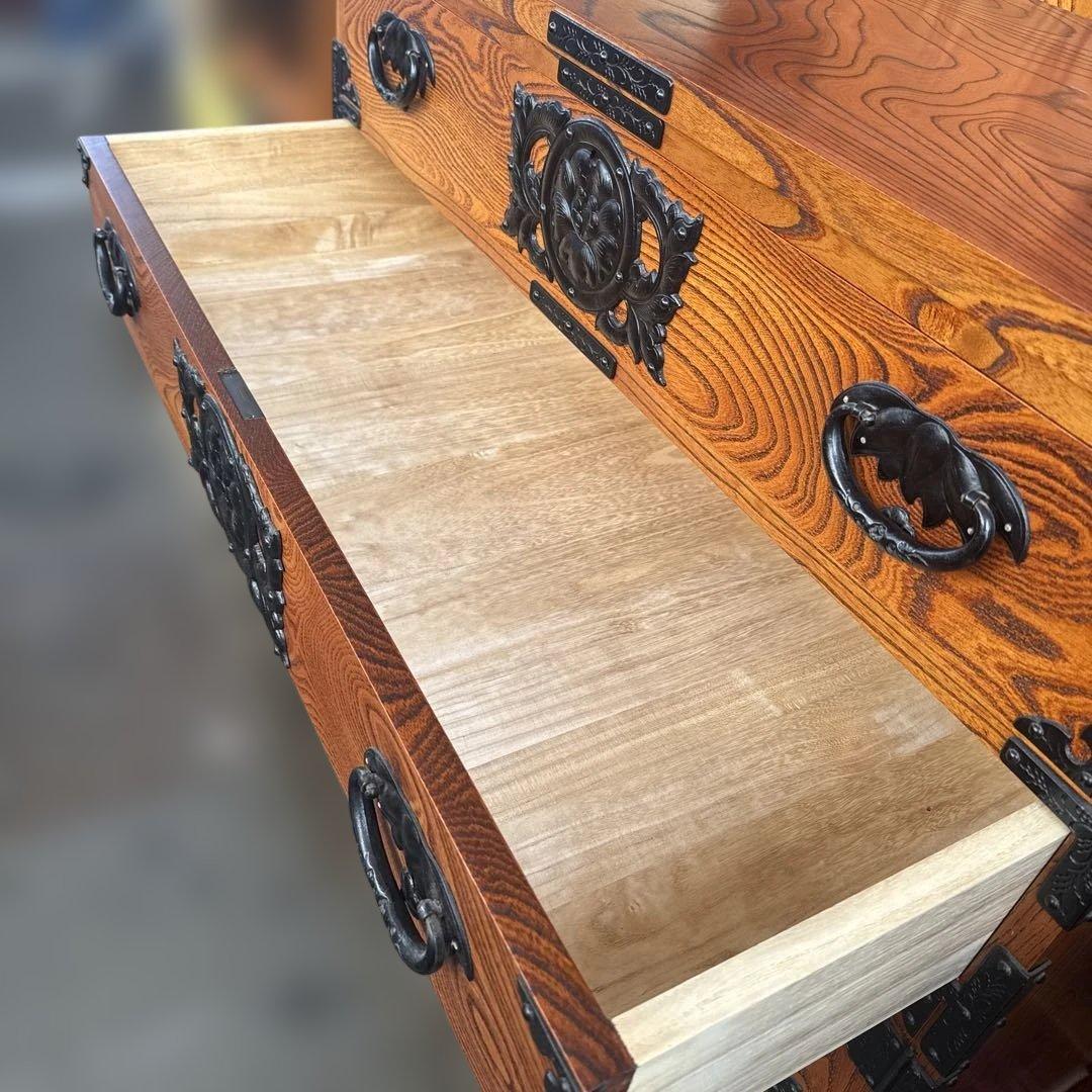 昭和レトロ　美品　岩谷堂箪笥　鍵付き