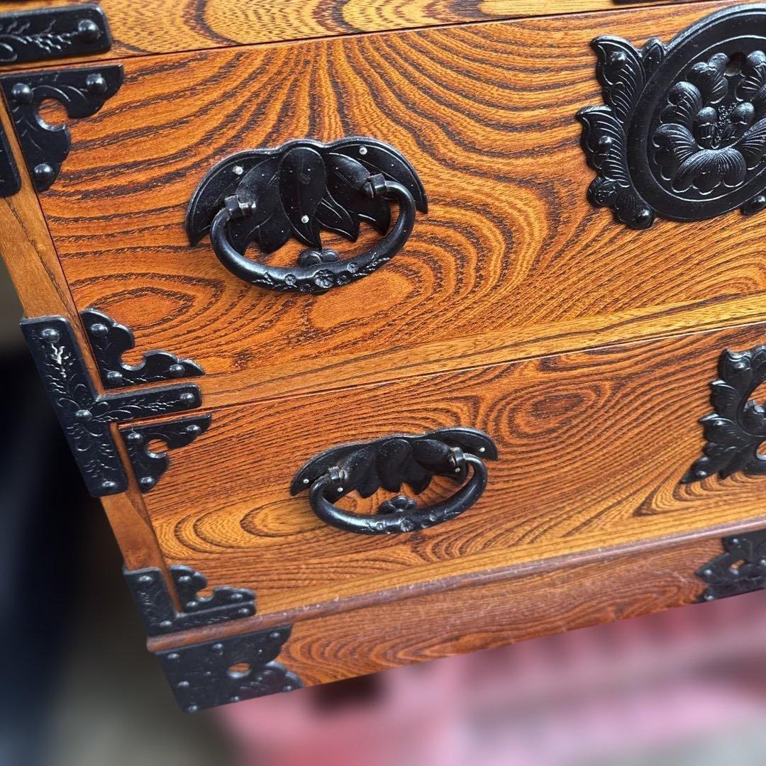 昭和レトロ　美品　岩谷堂箪笥　鍵付き