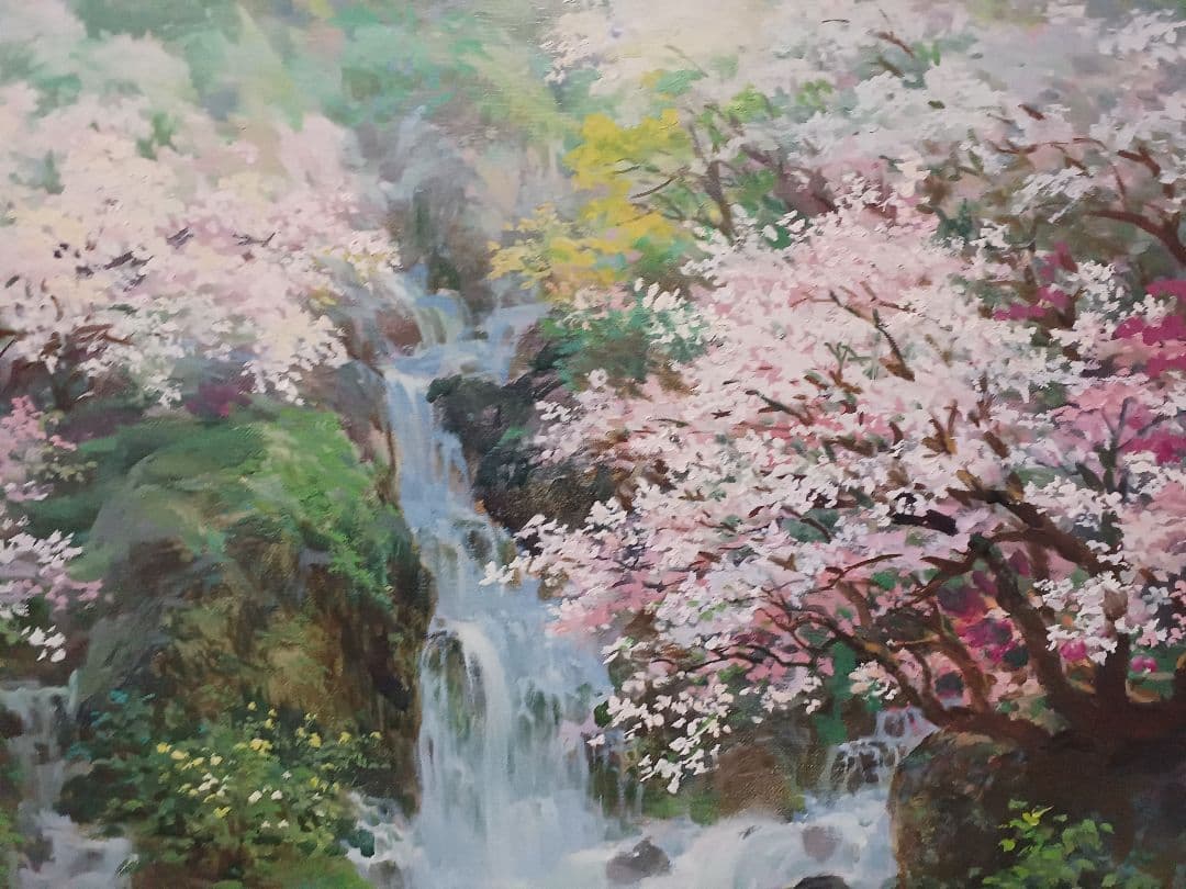 徐波　「春の息吹」 油彩　P15号　中国美術家協会　中国遼寧省　三越個展10回