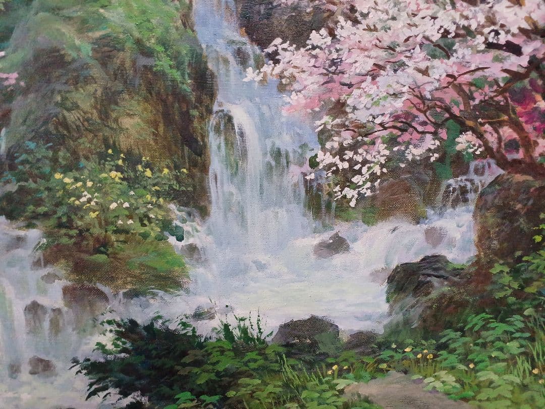 徐波　「春の息吹」 油彩　P15号　中国美術家協会　中国遼寧省　三越個展10回