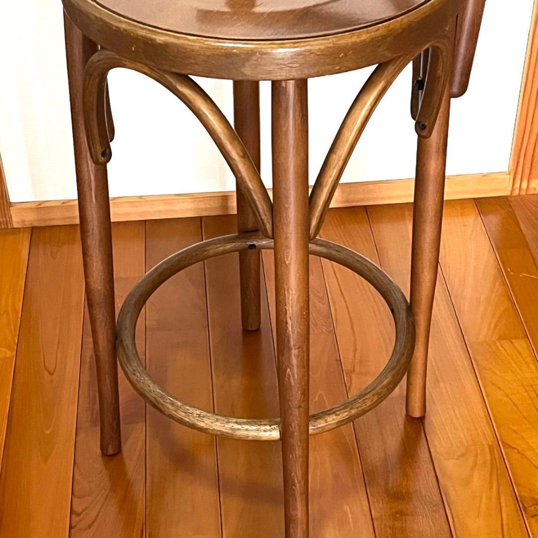 アダル ADAL ハイスツール カウンターチェア 木製 古道具 椅子 二脚セット