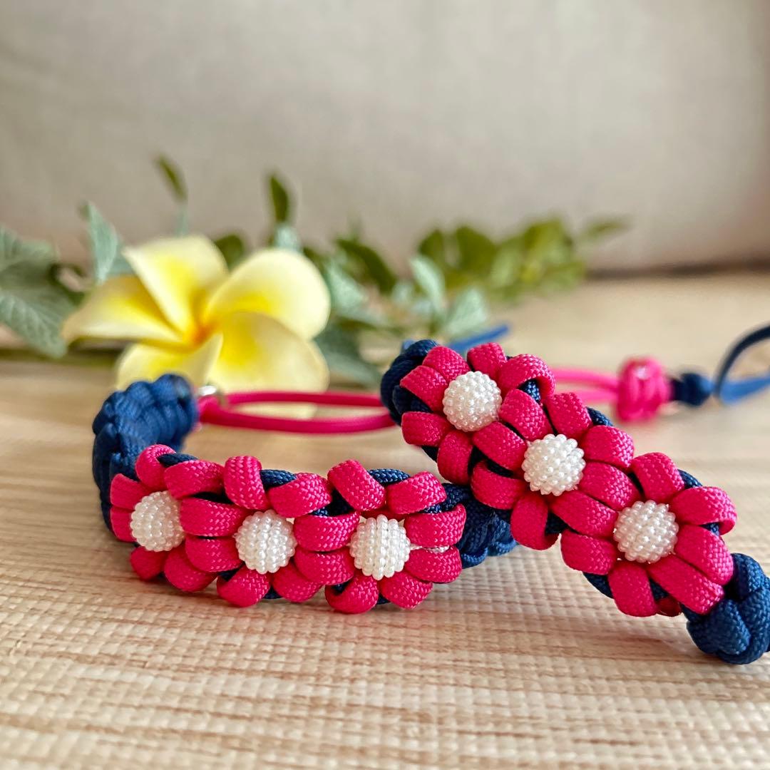 パラコードリード&首輪一体型　ハーフチョーク　No.118